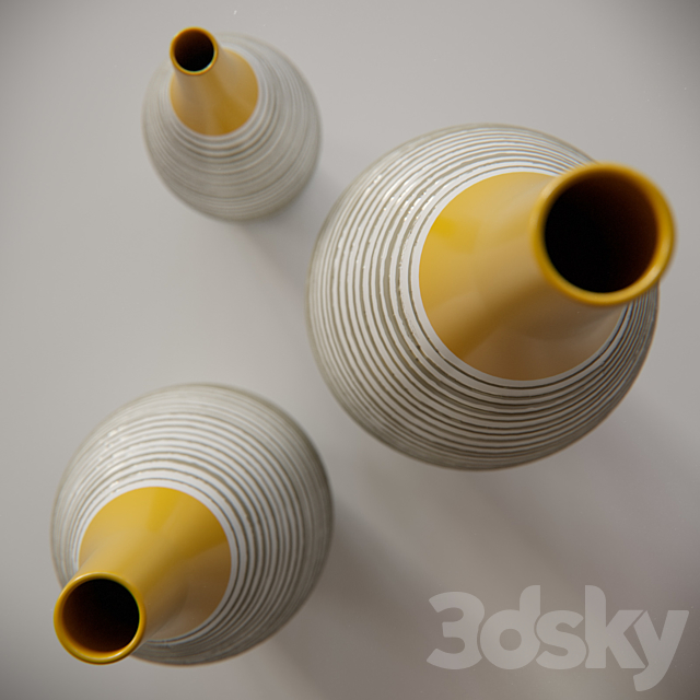 Andean Multi Glaze Vases 3DSMax File - thumbnail 3