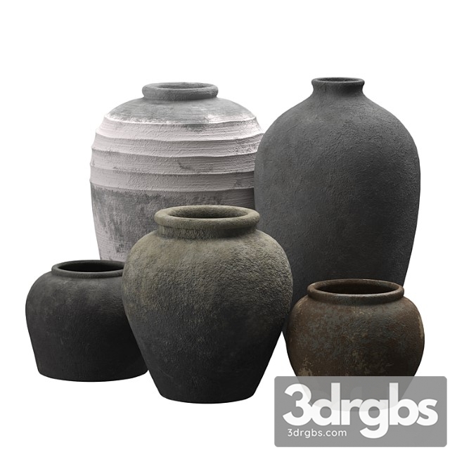 Artisan clay vases - thumbnail 1