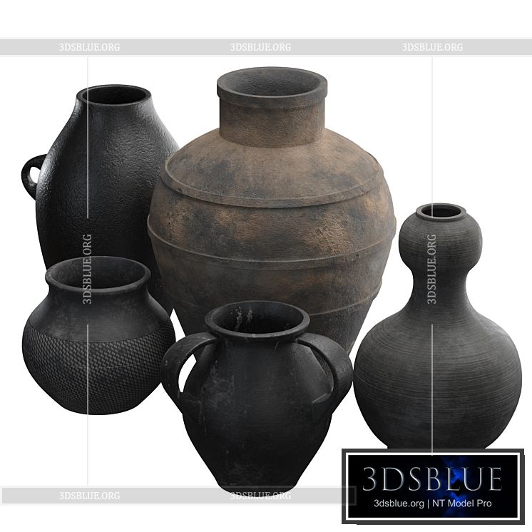 Artisan Vases Collection (Pottery Barn) 3DS Max - thumbnail 3