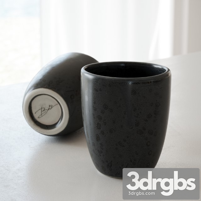 Black Mug 01 3dsmax Download - thumbnail 1