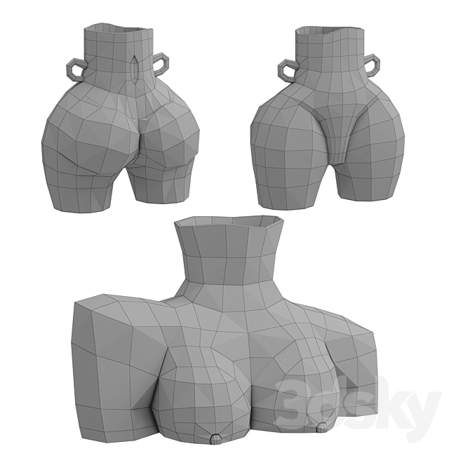 Body vase set 1 3DSMax File - thumbnail 4