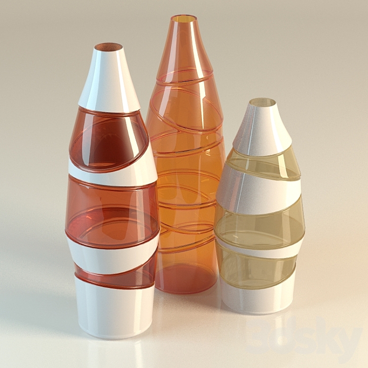 Bottle decor 3DS Max - thumbnail 1