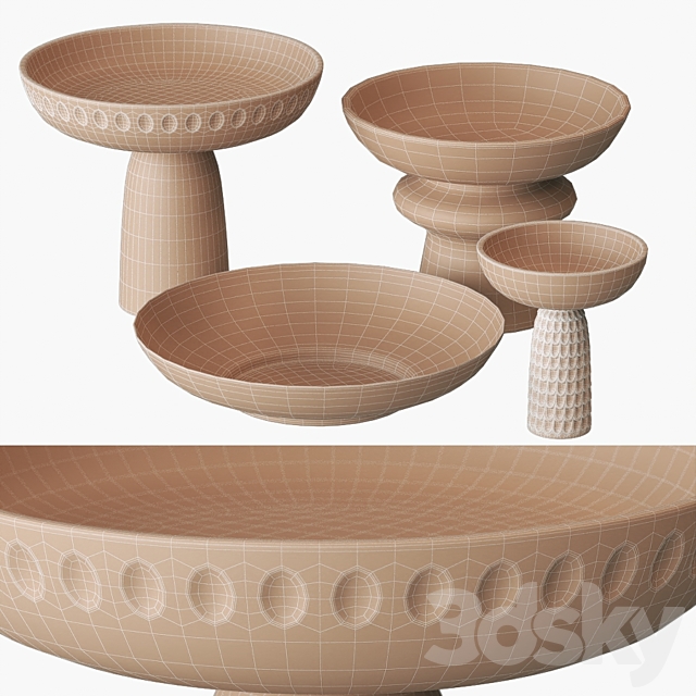 Bowls from Zanat and H&M Home 3DSMax File - thumbnail 5