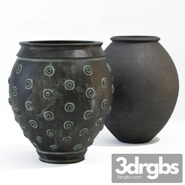 Bronze Urns 3dsmax Download - thumbnail 1