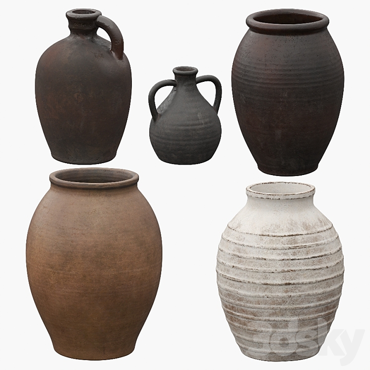 Ceramic vases 3DS Max - thumbnail 2