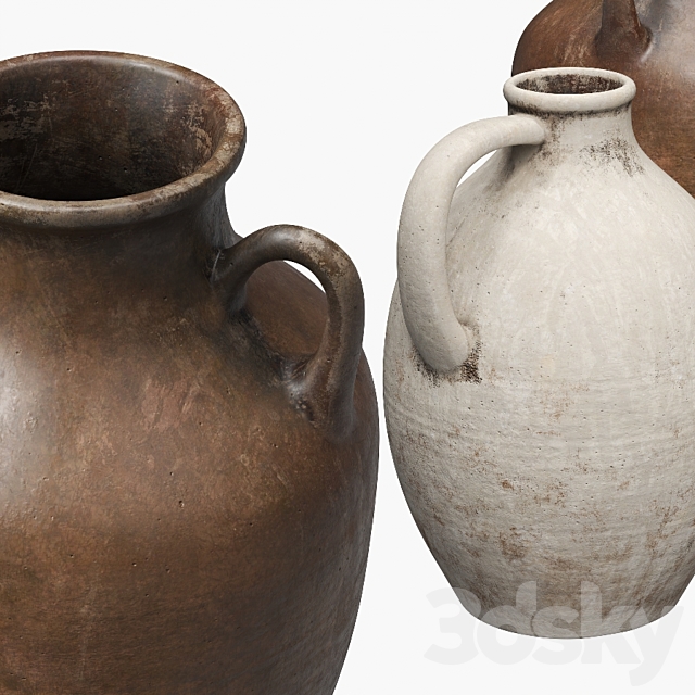 Ceramic vases 3DS Max Model - thumbnail 2