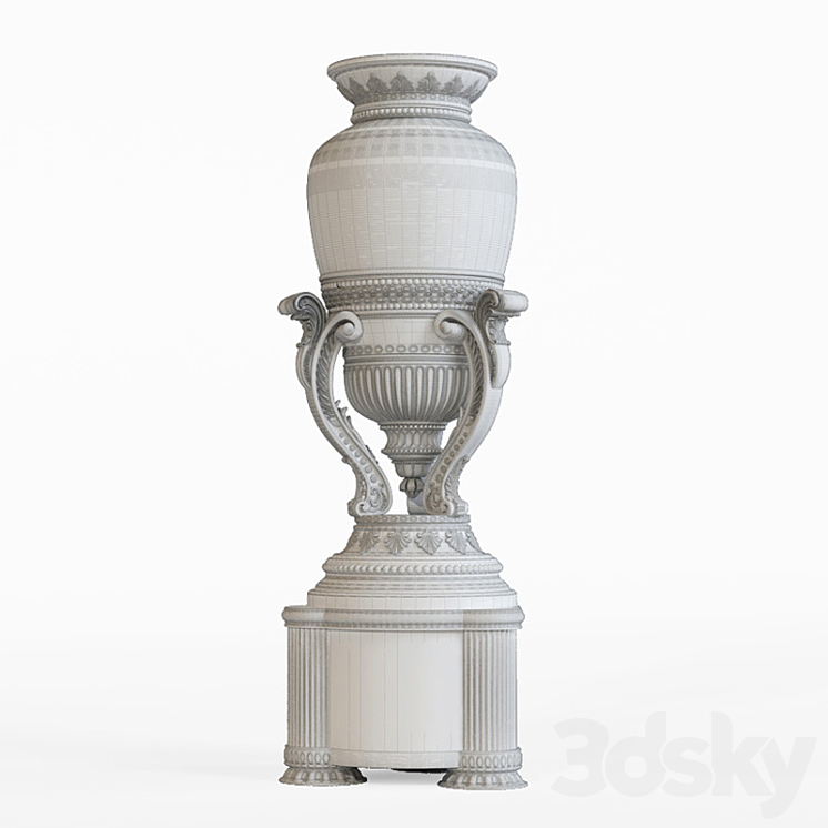 Classic interior vase 3DS Max - thumbnail 2