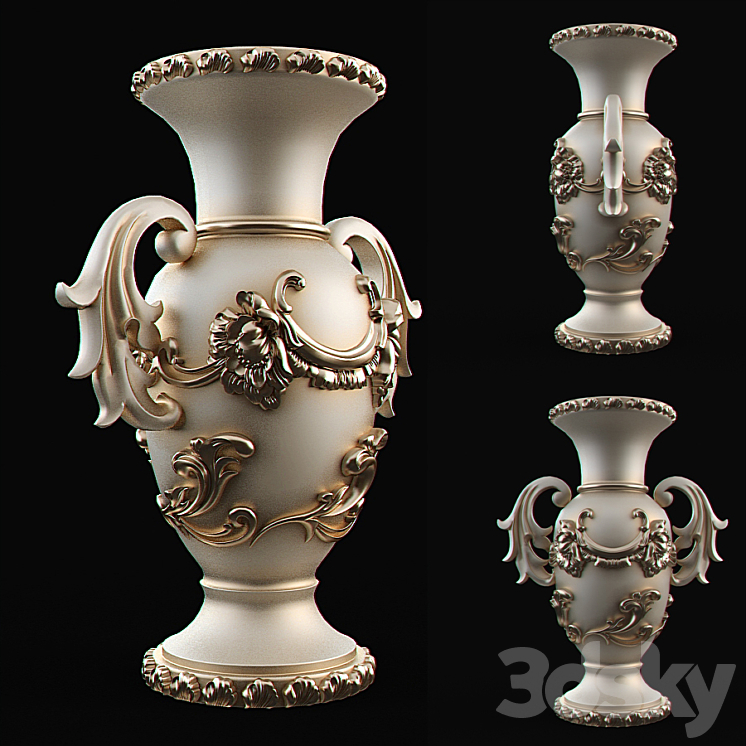 Classical vase 3DS Max - thumbnail 1