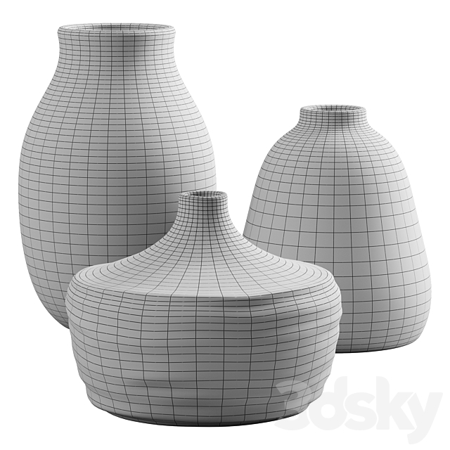 Clay vases 3DSMax File - thumbnail 5