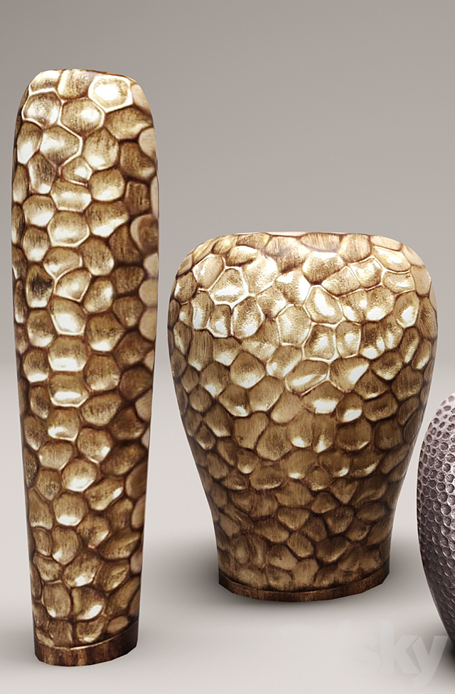 collection of vases Howard Elliott 3DSMax File - thumbnail 3