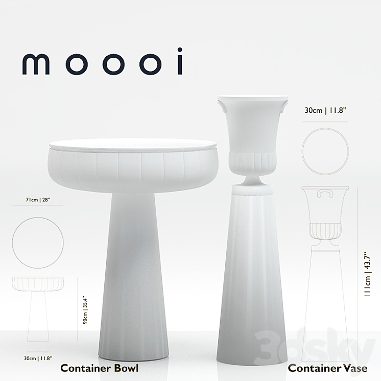 Container Vase_Bowl_ MOOOI 3DS Max - thumbnail 1