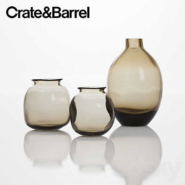 Crate & Barrel Vases 3DSMax File - thumbnail 1