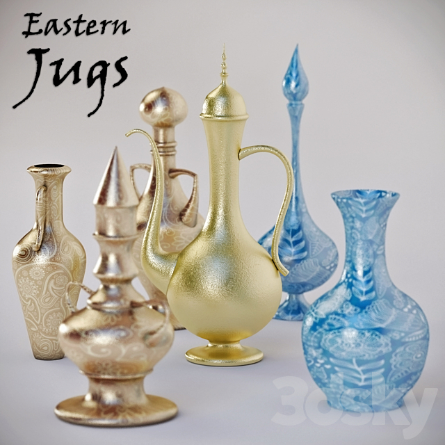 Decor Eastern Jugs 3ds Max - thumbnail 1