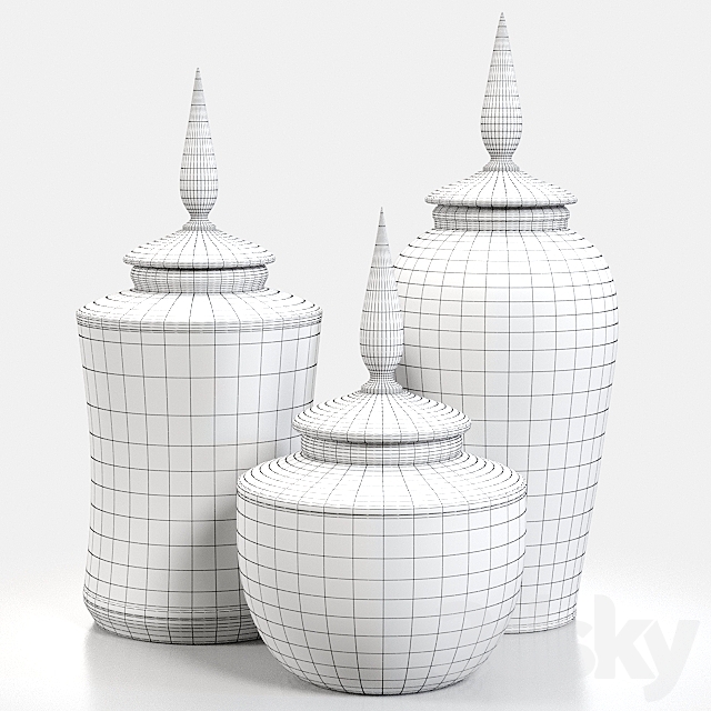 Decor vases 3DSMax File - thumbnail 2