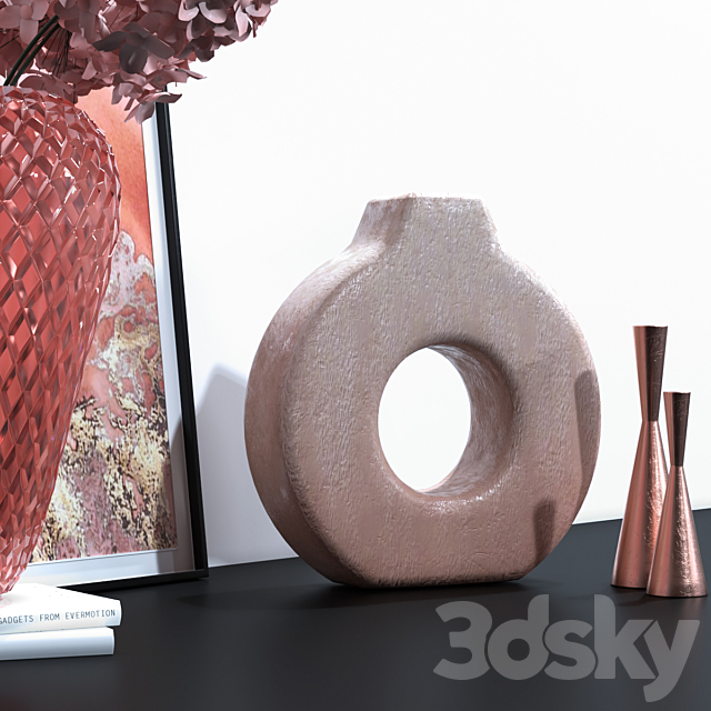 decorative set 004 3DS Max Model - thumbnail 2