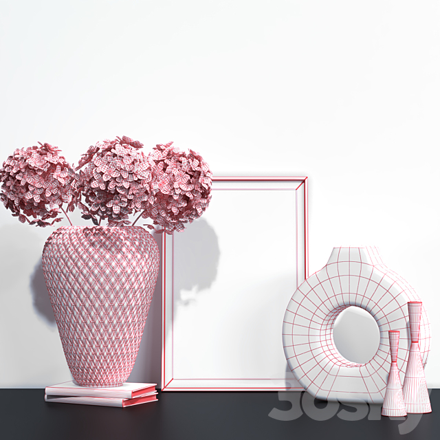 decorative set 004 3DS Max Model - thumbnail 3