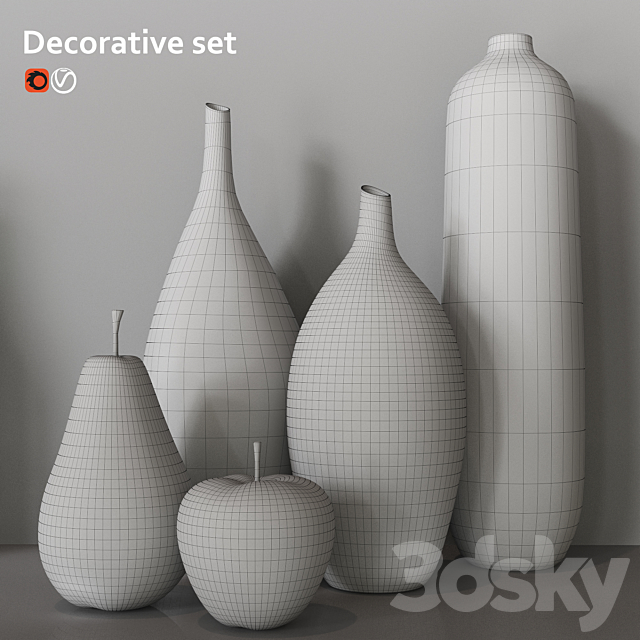 Decorative set 3DSMax File - thumbnail 2