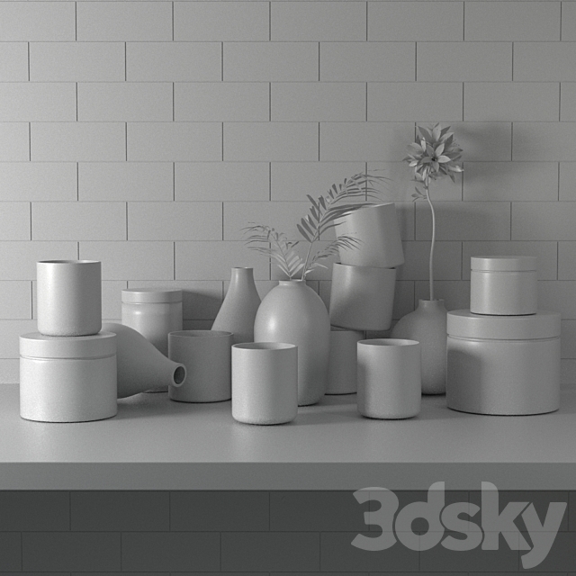 Decorative set 3DSMax File - thumbnail 2