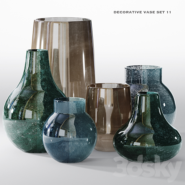 decorative vase 11 3DS Max Model - thumbnail 1