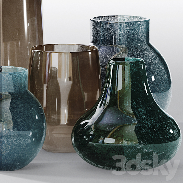 decorative vase 11 3DS Max Model - thumbnail 3