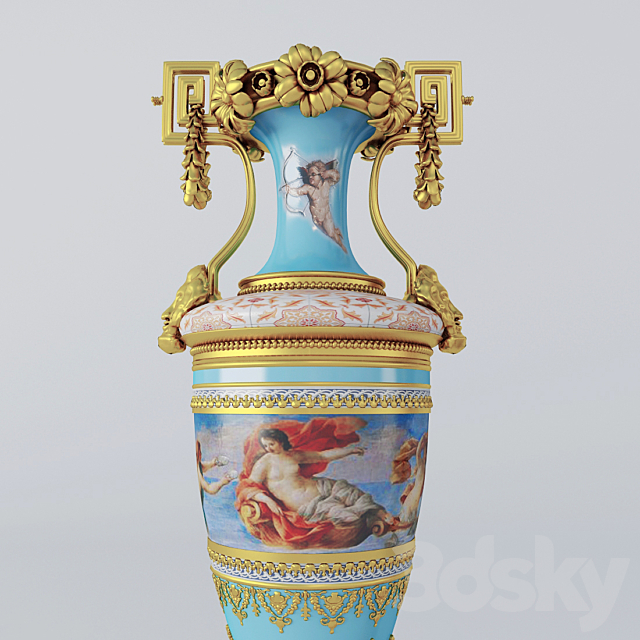 decorative vase 3DS Max Model - thumbnail 2