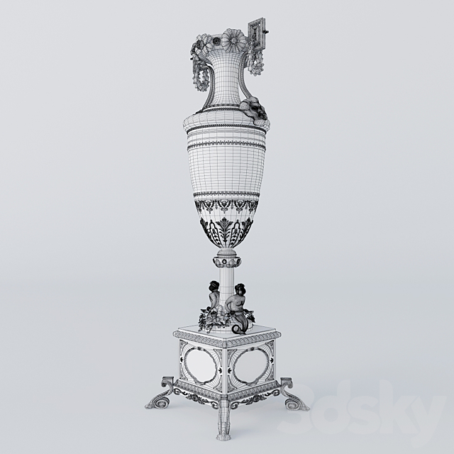 decorative vase 3DS Max Model - thumbnail 3