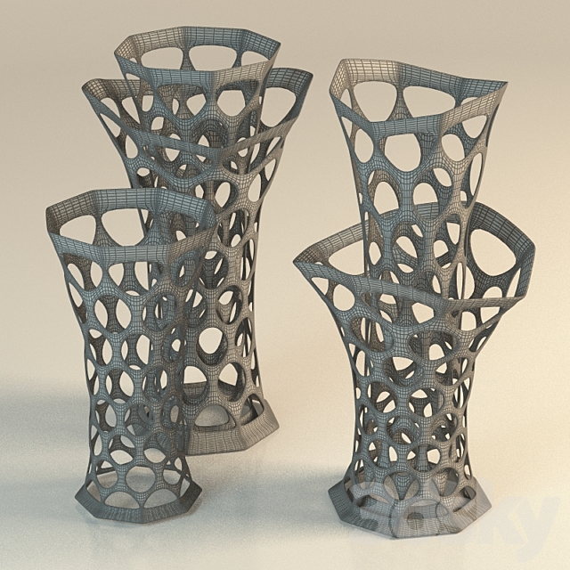 decorative vase in the holes 3DSMax File - thumbnail 2