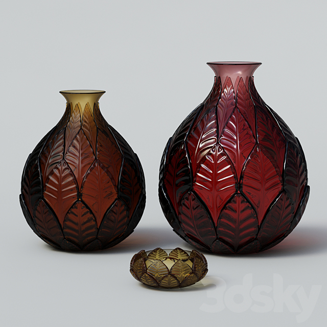 Decorative vases “Autumn Motives” 3ds Max - thumbnail 1