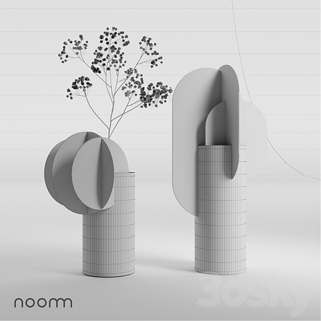 Delaunay and Ekster vases by NOOM 3DS Max Model - thumbnail 2