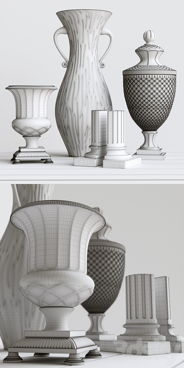 EICHHOLTZ VASES 3DS Max Model - thumbnail 3