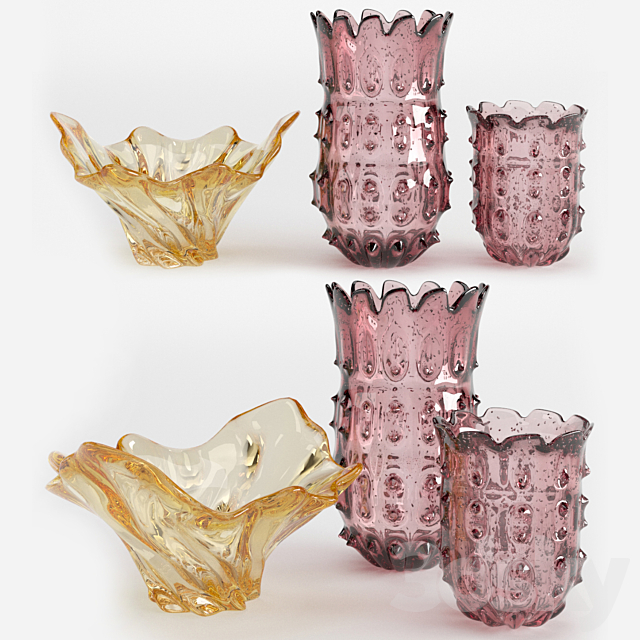 Eichholtz vases set 2 3ds Max - thumbnail 1