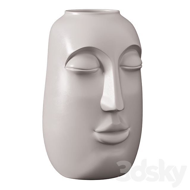 Face Vases. Set of 2 3DSMax File - thumbnail 3