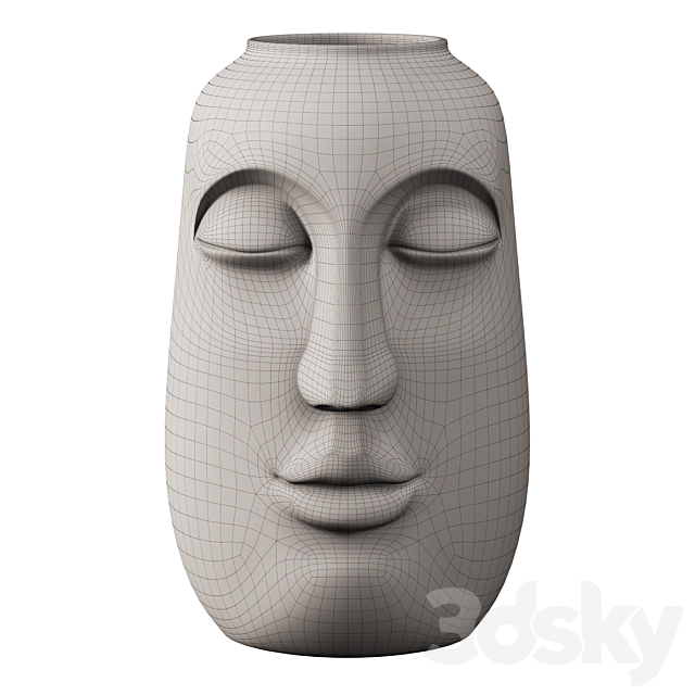 Face Vases. Set of 2 3DSMax File - thumbnail 4