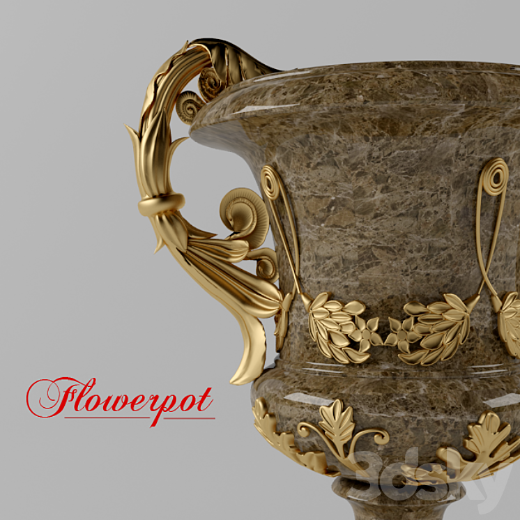 Flowerpot 3DS Max - thumbnail 2