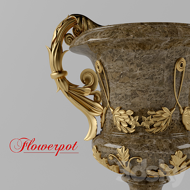 Flowerpot 3DSMax File - thumbnail 2