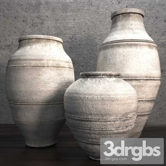 Flowerpot Round Spotted Small 3dsmax Download - thumbnail 1