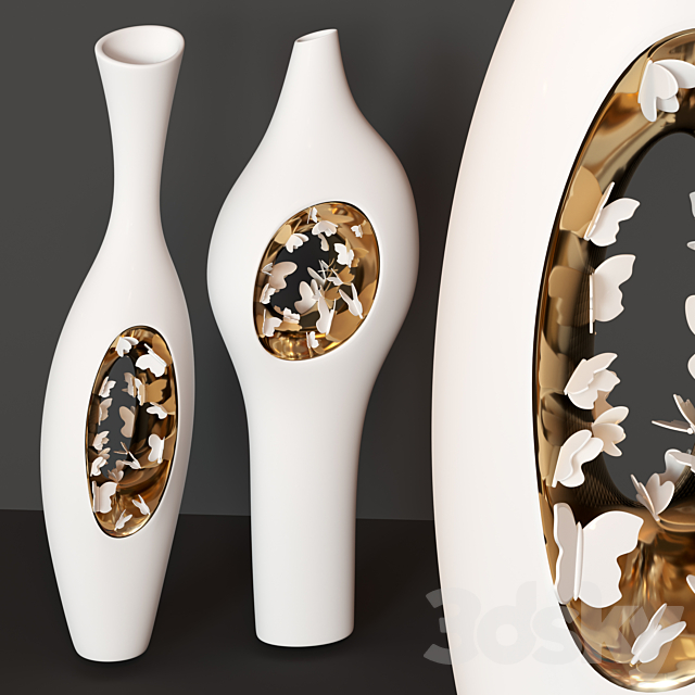 FOS Falling in Love Ellipsis vases 3ds Max - thumbnail 1