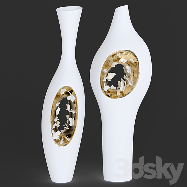 FOS Falling in Love Ellipsis vases 3ds Max - thumbnail 2