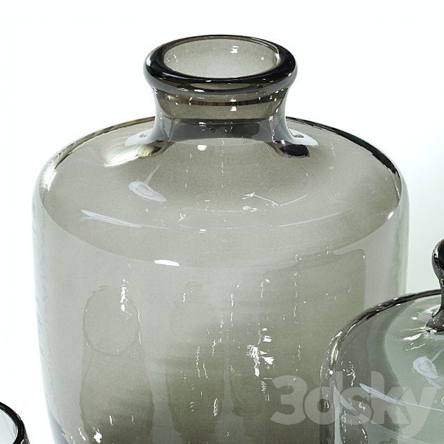 Glass vases 3DS Max Model - thumbnail 3