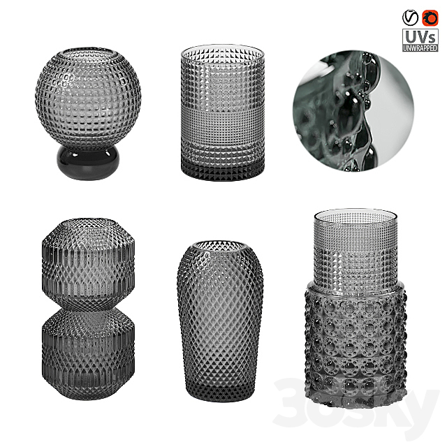 Glass vases 3DSMax File - thumbnail 1