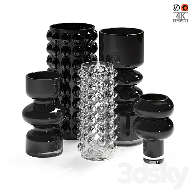 Glass vases H&M Home 3DSMax File - thumbnail 1