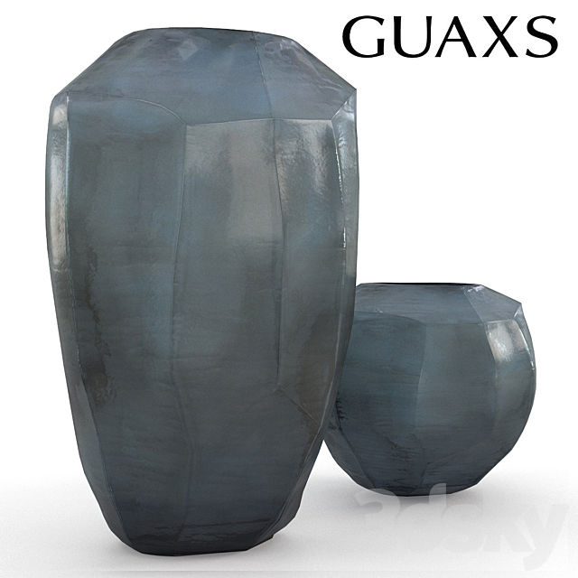 Guaxs Cucistioc Vase Blue 3DS Max Model - thumbnail 2