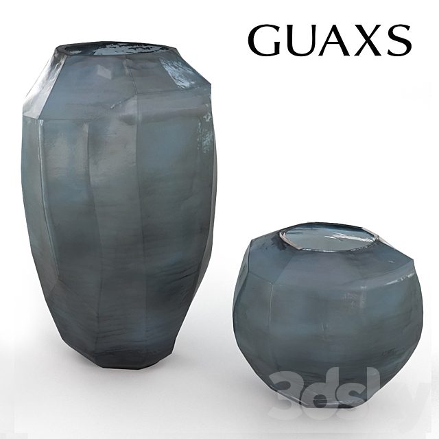 Guaxs Cucistioc Vase Blue 3DS Max Model - thumbnail 3