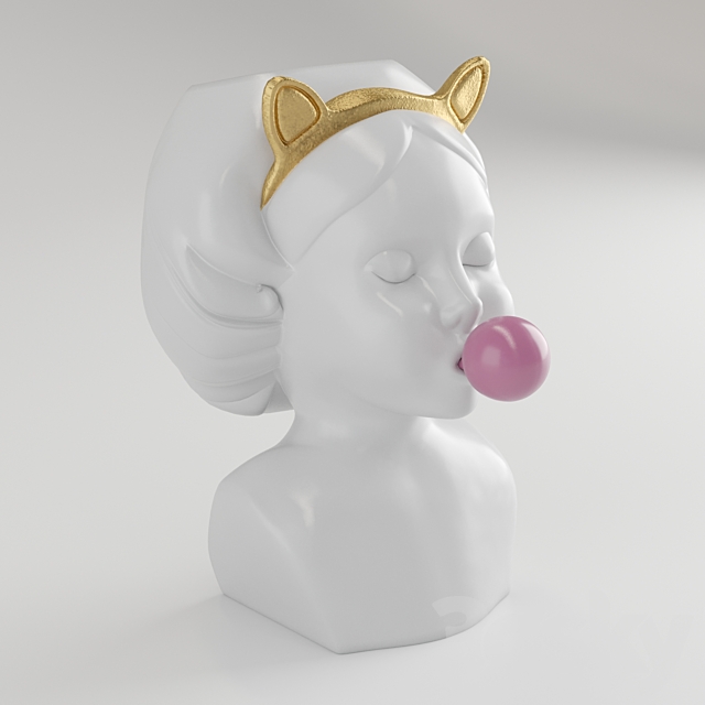 Handmade vase “Bubble Gum Girl” 3ds Max - thumbnail 3