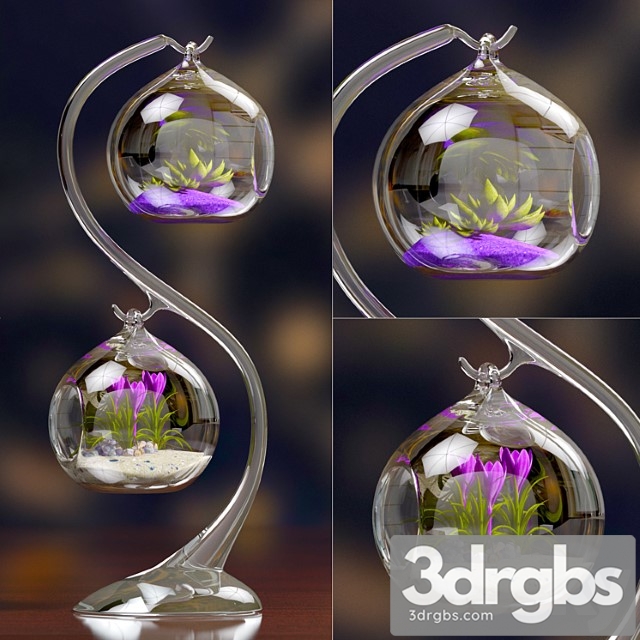 Hanging Bowl Vase 3dsmax Download - thumbnail 1