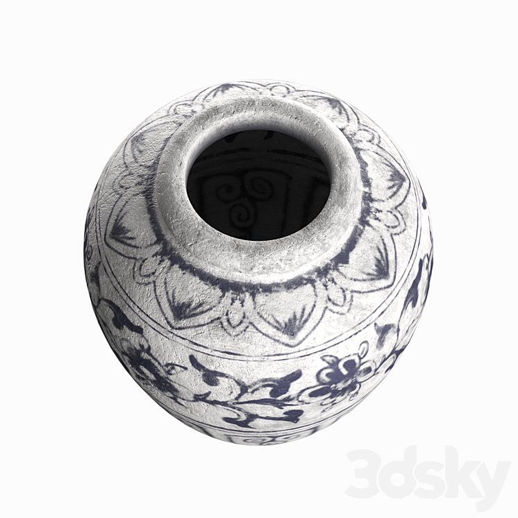 Indian vase 3DS Max Model - thumbnail 2