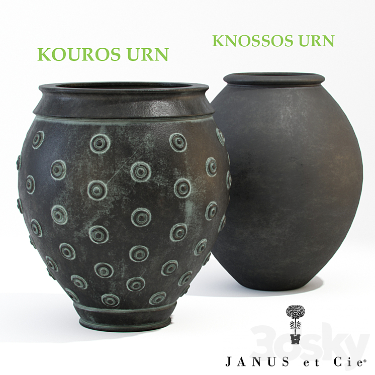 JANUS et Cie Urns 3DS Max - thumbnail 1