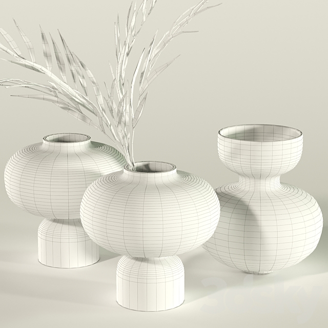 Kasablanka Vases Set 3DSMax File - thumbnail 4