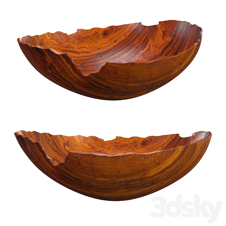 Koa Bowl by Gene Buscher 3DS Max Model - thumbnail 1