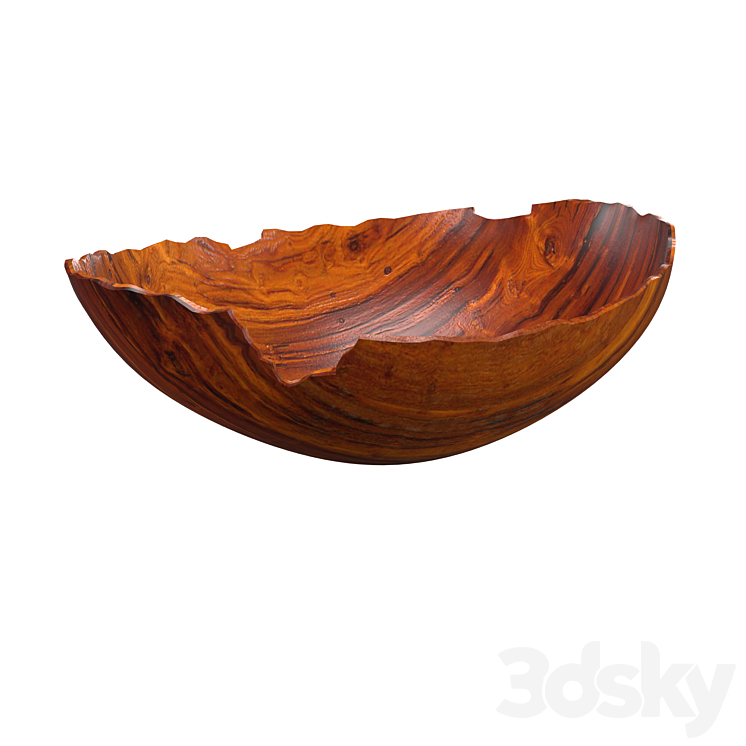 Koa Bowl by Gene Buscher 3DS Max Model - thumbnail 2